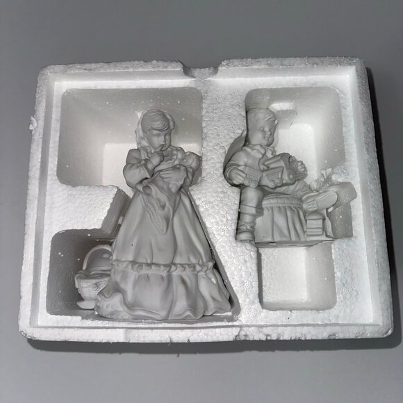 2 christmas winter silhouette figurines - Picture 1 of 4